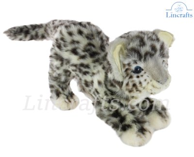 Soft Toy Wildcat, Snow Leopard Cub Prowling by Hansa (41cm.L) 6410