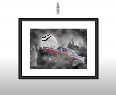 American Drag Racing Car Print | Poster Frankenstien Gasser - various sizes