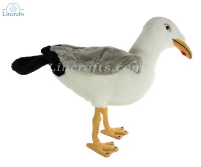 Soft Toy Herring Gull Bird by Living Nature (30cm) AN668