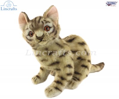 Soft Toy Leopard Cat by Hansa (25cm.L) 7844