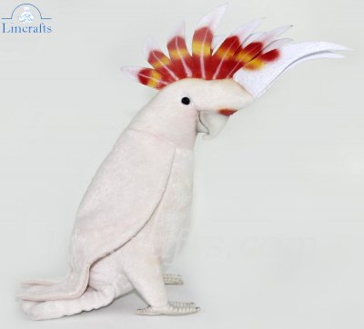 Soft Toy Bird, Major Mitchells Cockatoo by Hansa (32cm.H) 7641