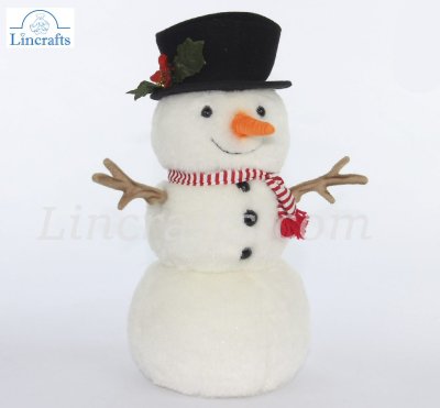 Soft Toy Small Snowman 29cm by Hansa (29cm) 7600