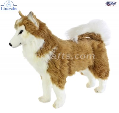 Soft Toy Dog, Husky by Hansa (43cm) 6494