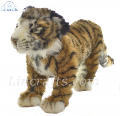 Soft Toy Tiger Wildcat Standing by Hansa (40cm) 7074
