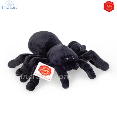 Plush Soft Toy Black Spider by Teddy Hermann (16 cm) 92656