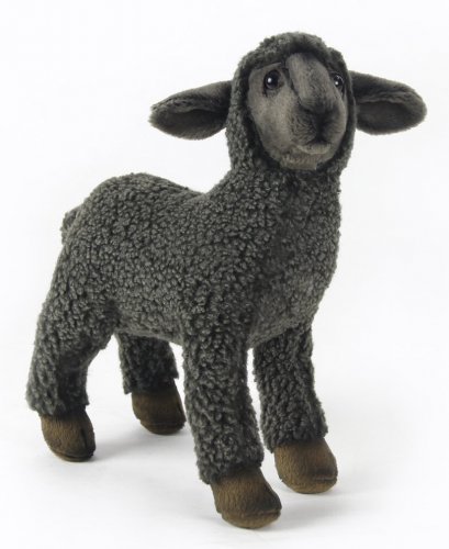 Soft Toy Black Sheep, Lamb by Hansa (28cm) 3454