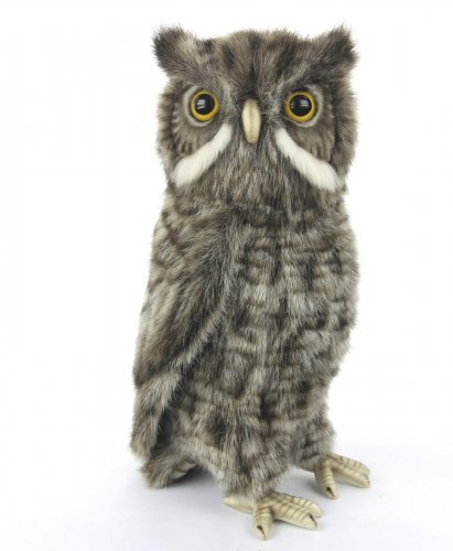 Soft Toy Screech Owl Bird of Prey by Hansa (31cm) 8081