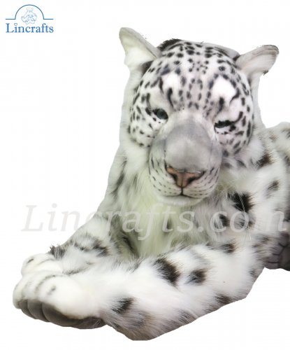 Soft Toy Snow Leopard Wildcat by Hansa (100cm)