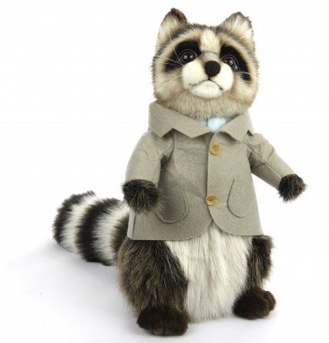 Soft Toy Dressed Boy Raccoon by Hansa (29cm) 7828