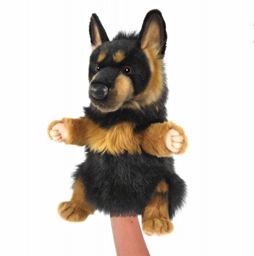 Soft Toy German Shepherd Dog Puppet by Hansa (28 cm) 8447
