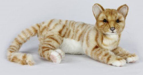 Soft Toy Ginger Tabby Cat by Hansa (37cm.L) 7197