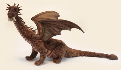 Soft Toy Sitting Dragon by Hansa (72cm) 6538
