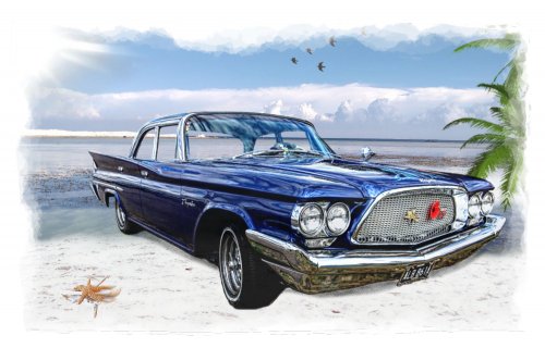 American Car Print | Poster Chrysler 300 - various sizes: A1: Lustre