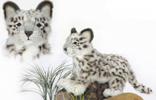 Soft Toy Snow Leopard Wildcat by Hansa (42cm) 4986