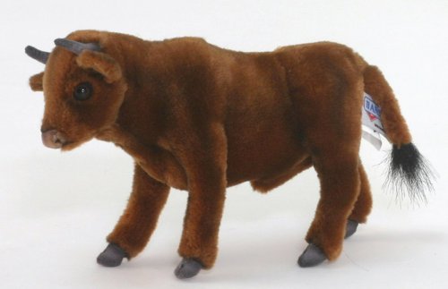 Soft Toy Brown Bull by Hansa (22cm) 5841
