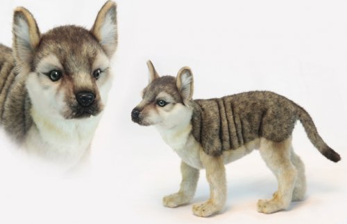 Soft Toy Wolf Cub Standing by Hansa (50 cm.L) 6719