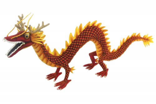 Soft Toy Dragon Red by Hansa (63cm) 7903
