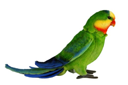 Soft Toy Bird Poseable Superb Parrot by Hansa (48cm) L. 8392
