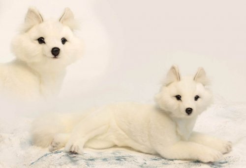 Soft Toy Snow Fox by Hansa (45cm) 6088