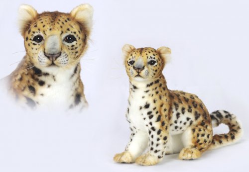 Soft Toy Leopard Wildcat Amur Sitting by Hansa (27 cm.H) 6779