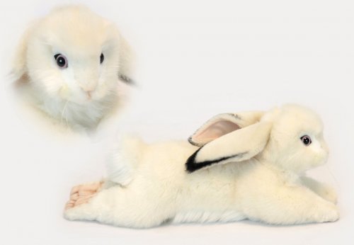 Soft Toy White Lop Eared Bunny by Hansa (40cm) 6523
