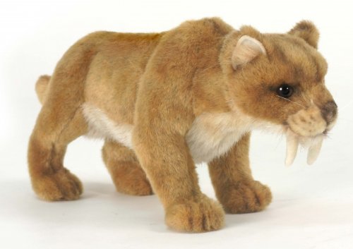 Soft Toy Extinct Animal, Sabre Tooth Tiger by Hansa (31cm) 5564