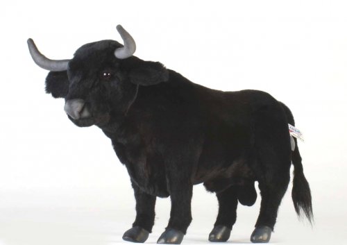 Soft Toy Spanish Bull Black by Hansa (40cm) 4862