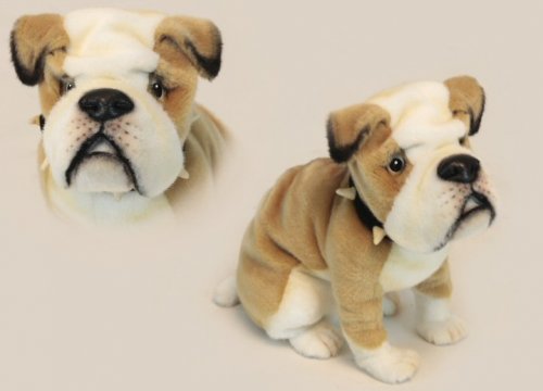 Soft Toy Dog, Bulldog by Hansa (32cm) 6421