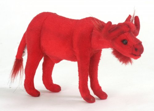 Soft Toy Asian Red Buffalo by Hansa (16cm) 5420