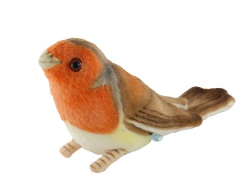 Soft Toy Robin Redbreast Bird by Hansa (12cmH) 6920