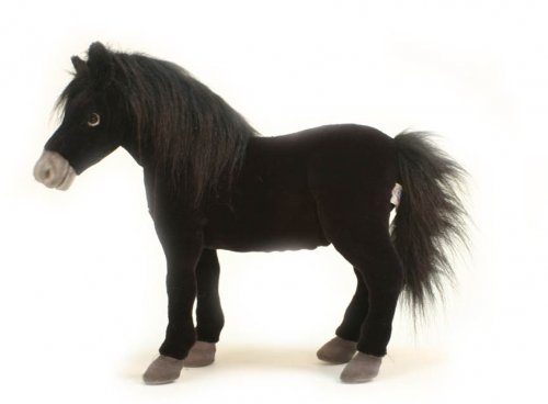Soft Toy Horse Black by Hansa (50cm) 5442