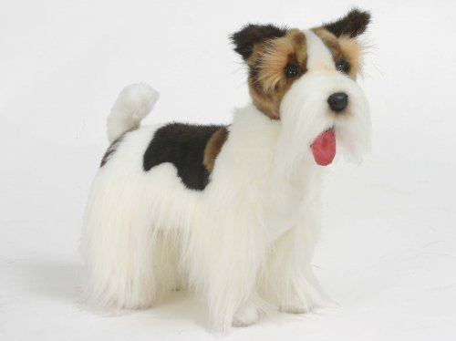 Soft Toy Dog, Wire Fox Terrier by Hansa (45cm) 5361