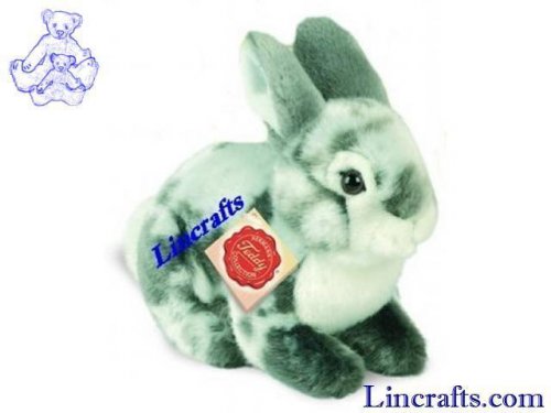 Soft Toy Grey Bunny Rabbit by Teddy Hermann (19cm) 93759