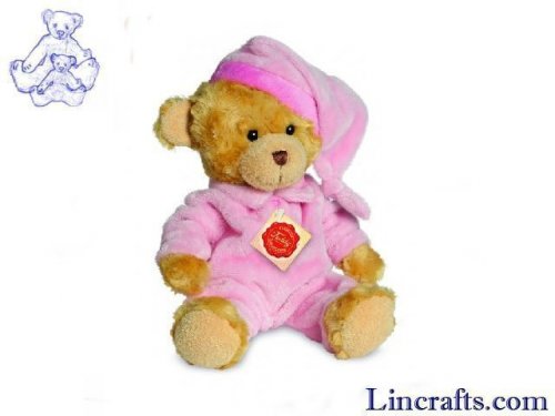 Soft Toy Pink Pyjama Bear by Teddy Hermann (28cm) 91315