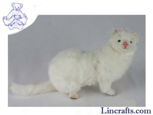 Soft Toy White Ferret by Hansa (24cm) 4557