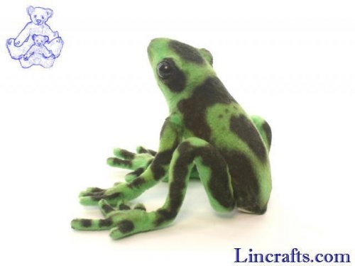 Soft Toy Poison Arrow Frog, Green by Hansa (17cm) 5224