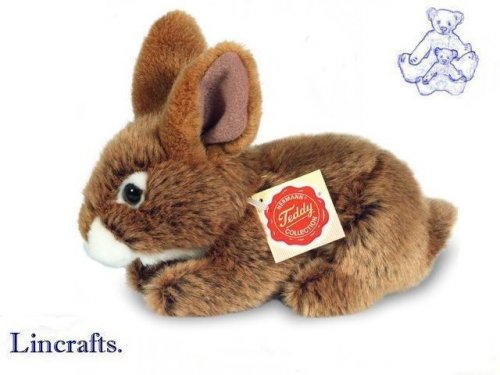 Soft Toy Brown Bunny Rabbit by Teddy Hermann (19cm) 93709