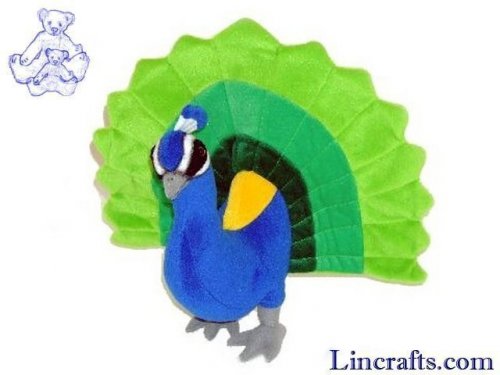 Soft Toy Peacock by Dowman Soft Touch (33cm) RB112