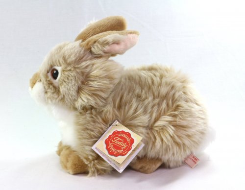 Soft Toy Bunny Rabbit Sitting by Teddy Hermann (25cm) 93773