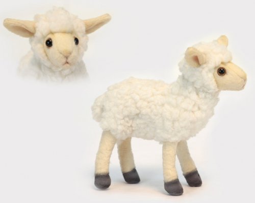 Soft Toy Sheep, White Lamb by Hansa (17cm) 5671
