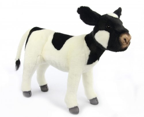 Soft Toy Black & White Cow by Hansa (35cm) 3457