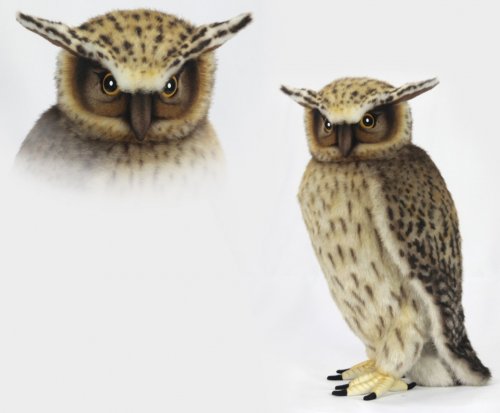Soft Toy Bird of Prey, Fish Owl by Hansa (40cmH) 6776