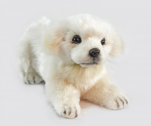 Soft Toy Dog, Maremma Guardian Pup by Hansa (33cm. L) 6958