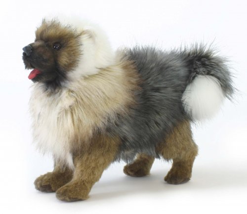 Soft Toy Dog, Keeshound (Chow) by Hansa (30cm) 5268