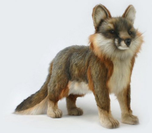 Soft Toy Grey Fox by Hansa (40cm) 4700