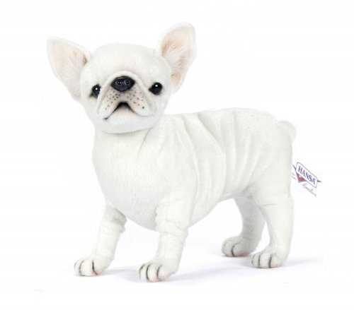 Soft Toy Dog, French Bulldog by Hansa (18cm) 7061
