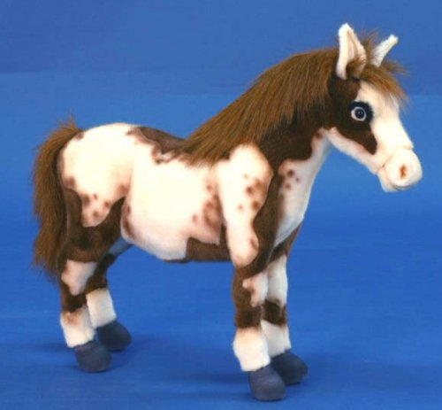 Soft Toy Pinto Horse by Hansa (50cm)