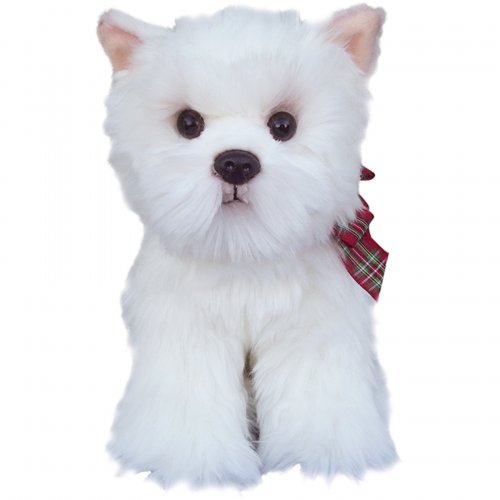 Soft Toy Dog, West Highland White Terrier by Faithful Friends (22cm)H FWH03