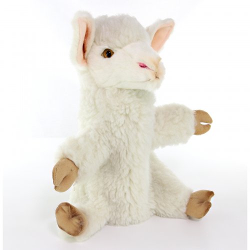 Soft Toy Lamb Hand Puppet by Hansa (25cm) 7340