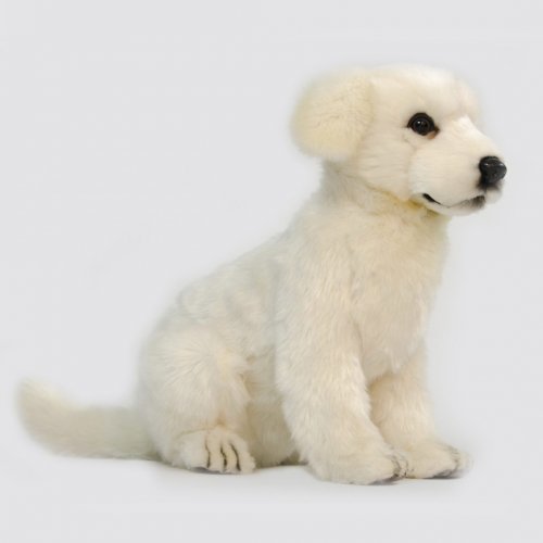 Soft Toy Dog, Maremma Guardian Pup Sit by Hansa (30cm) 6959